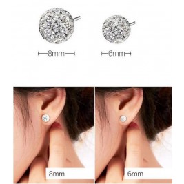 earrings shamballa stud