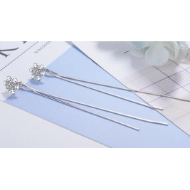 earrings double snowflakes