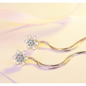 earrings double snowflakes