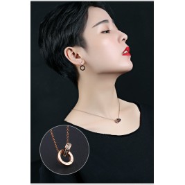 set gold ring crystal