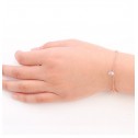 bracelet roses silver