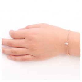 bracelet roses silver