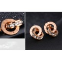 set gold ring crystal