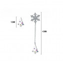 earrings snowflakes silver