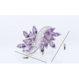 earrings wedding violet