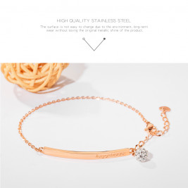 bracelet roses silver