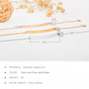 bracelet roses silver