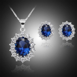 set kosara sapphire round 
