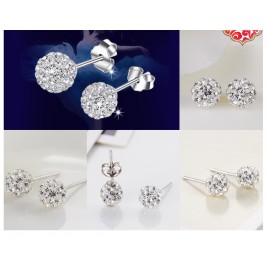 earrings shamballa stud