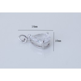 set teardrop crystal