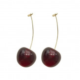 earrings cherry red cz