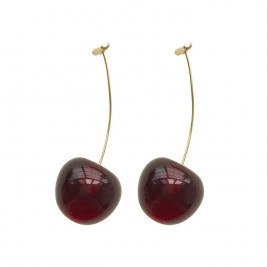 earrings cherry red cz
