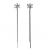 earrings double snowflakes