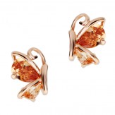 Earrings Butterflies Orange