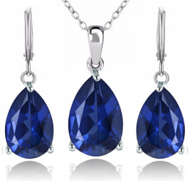 set teardrops sapphire
