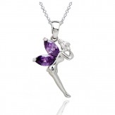 necklace tinkerbell violet
