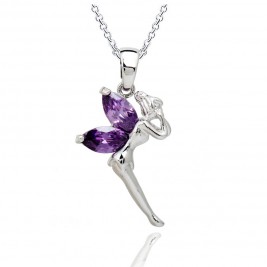 necklace tinkerbell violet