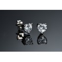 earrings crystal hearts mini