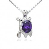 Necklace Turtle violet