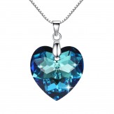 necklace heart azuria blue
