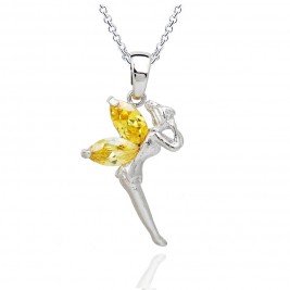 necklace tinkerbell citrine