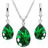 set teardrops emerald