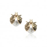 Earrings Ladybugs rose gold