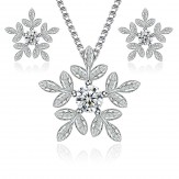 set snowflakes silver