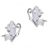 earrings butterflies crystal
