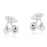 earrings cherry crystal cz