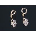 earrings peahens gold
