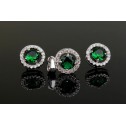 set rings emerald 
