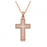Necklace Cross Rose Gold