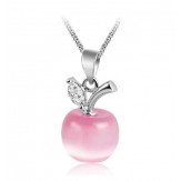 necklace pink apple