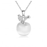 necklace white apple
