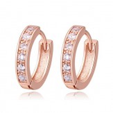 earrings hoop rose gold