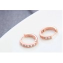 earrings hoop rose gold