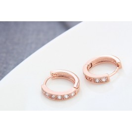 earrings hoop rose gold