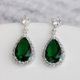 earrings kosarina emerald