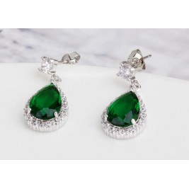earrings kosarina emerald