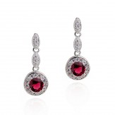 earrings inesita ruby