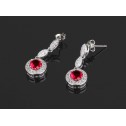 earrings inesita ruby