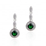 earrings inesita emerald