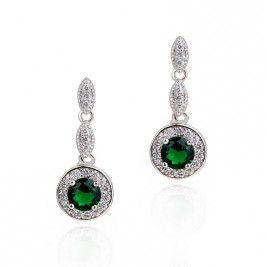 earrings inesita emerald