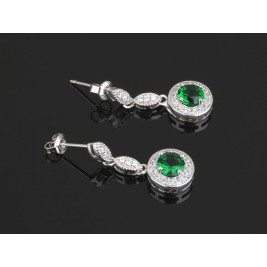 earrings inesita emerald