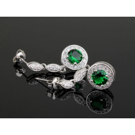 earrings inesita emerald