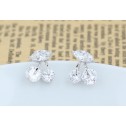 earrings cherry crystal cz