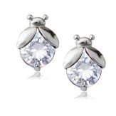 Earrings ladybugs crystal
