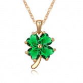 necklace green clover