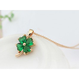 necklace green clover